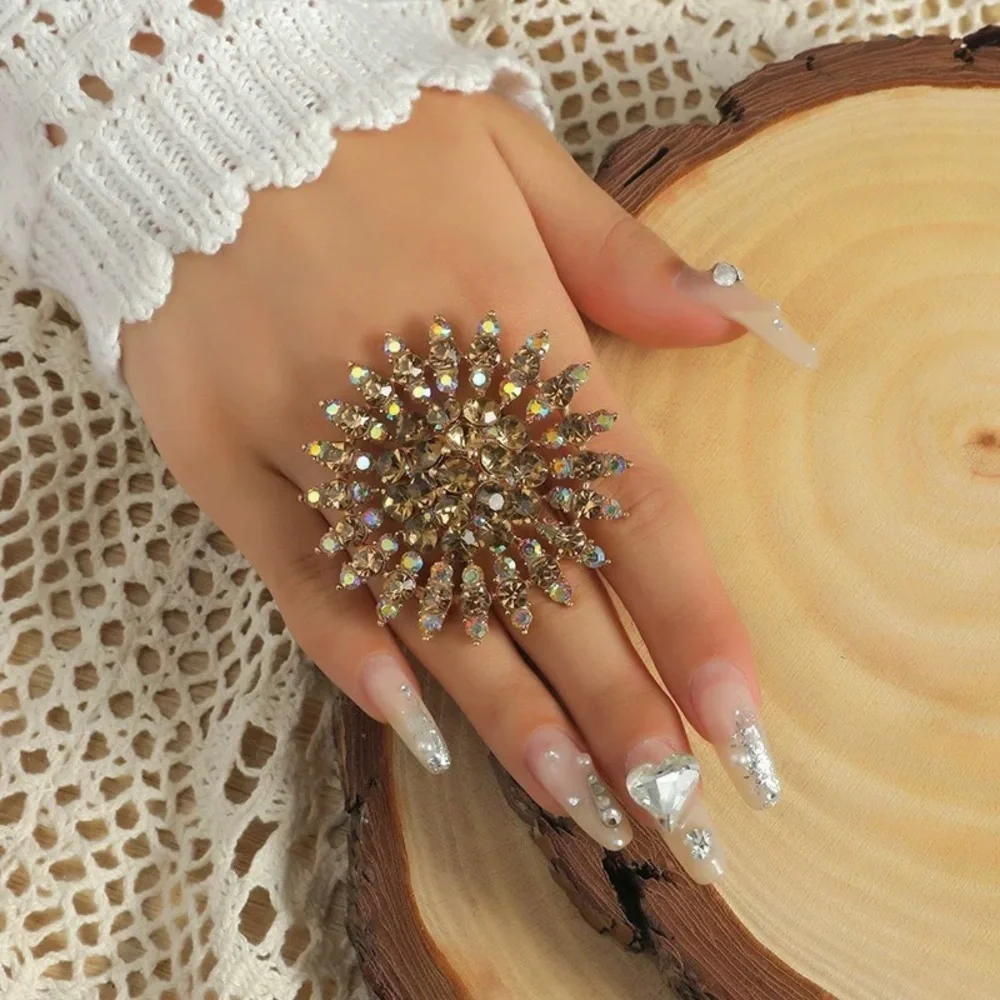 Huge Rhinestone Statement Ring